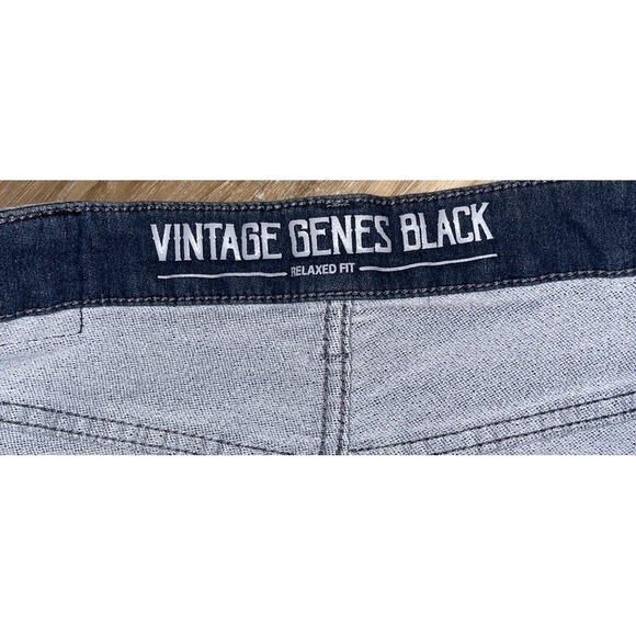Vintage Genes Black Jeans Denim Mens Size 32x32 Retro Relaxed Fit - Picture 4 of 10